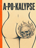 Illustriertes Poster A-PO-KALYPSE: Po mit brennendem Totenkopf